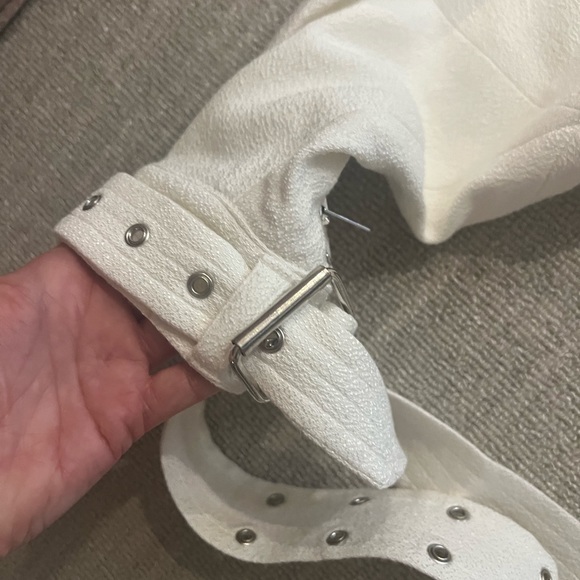 Iro white biker jacket - Picture 5 of 8